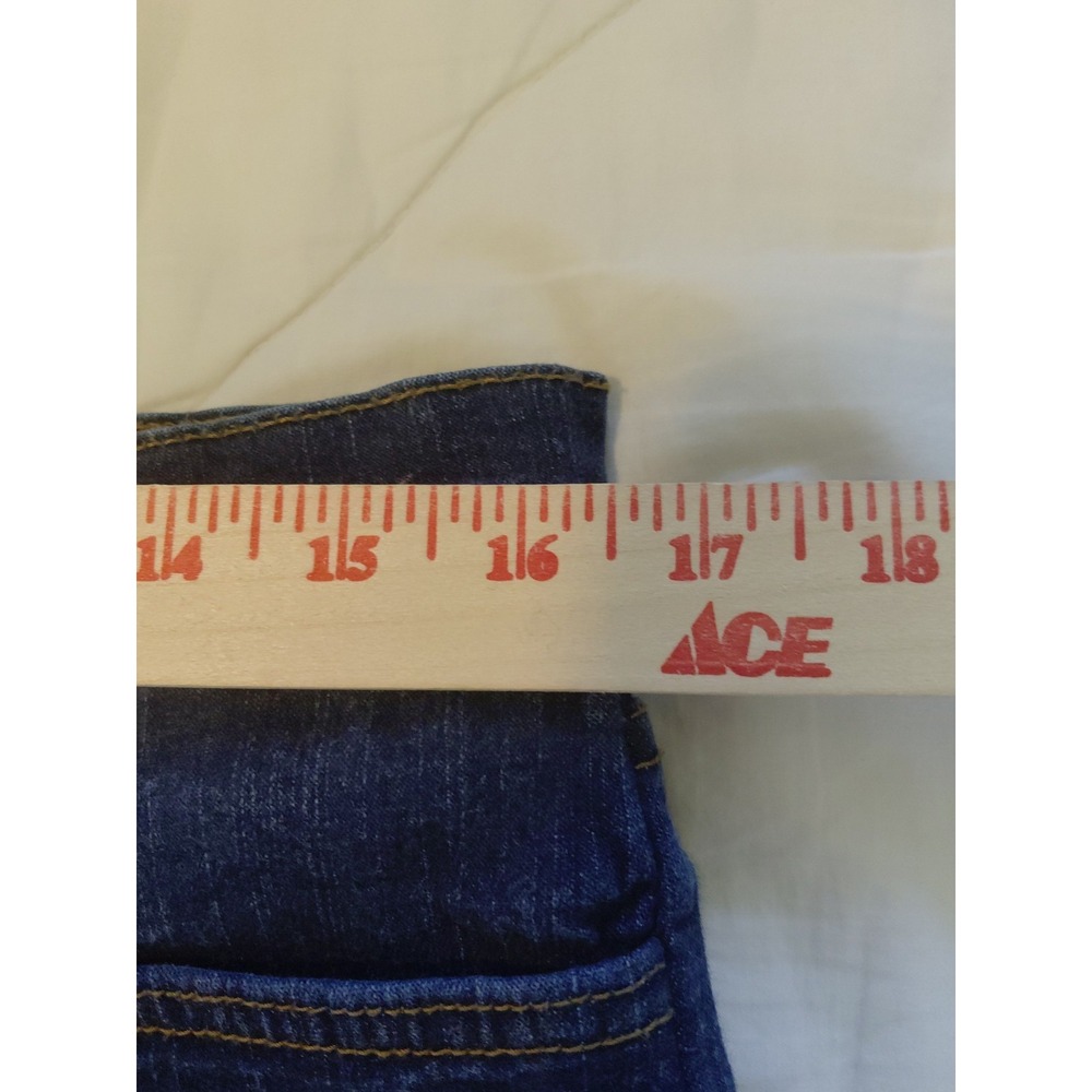 NYDJ Tummy Tuck Jeans Women's Size 18 Blue Denim Wide Leg Boho Western Y2k - Picture 9 of 11